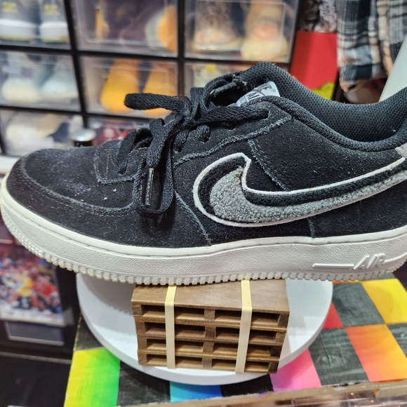Nike Air Force 1 Black and Gray Nike Air Sneakers - Picture 1 of 6